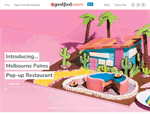 Tablet Screenshot of goodfoodmonth.com